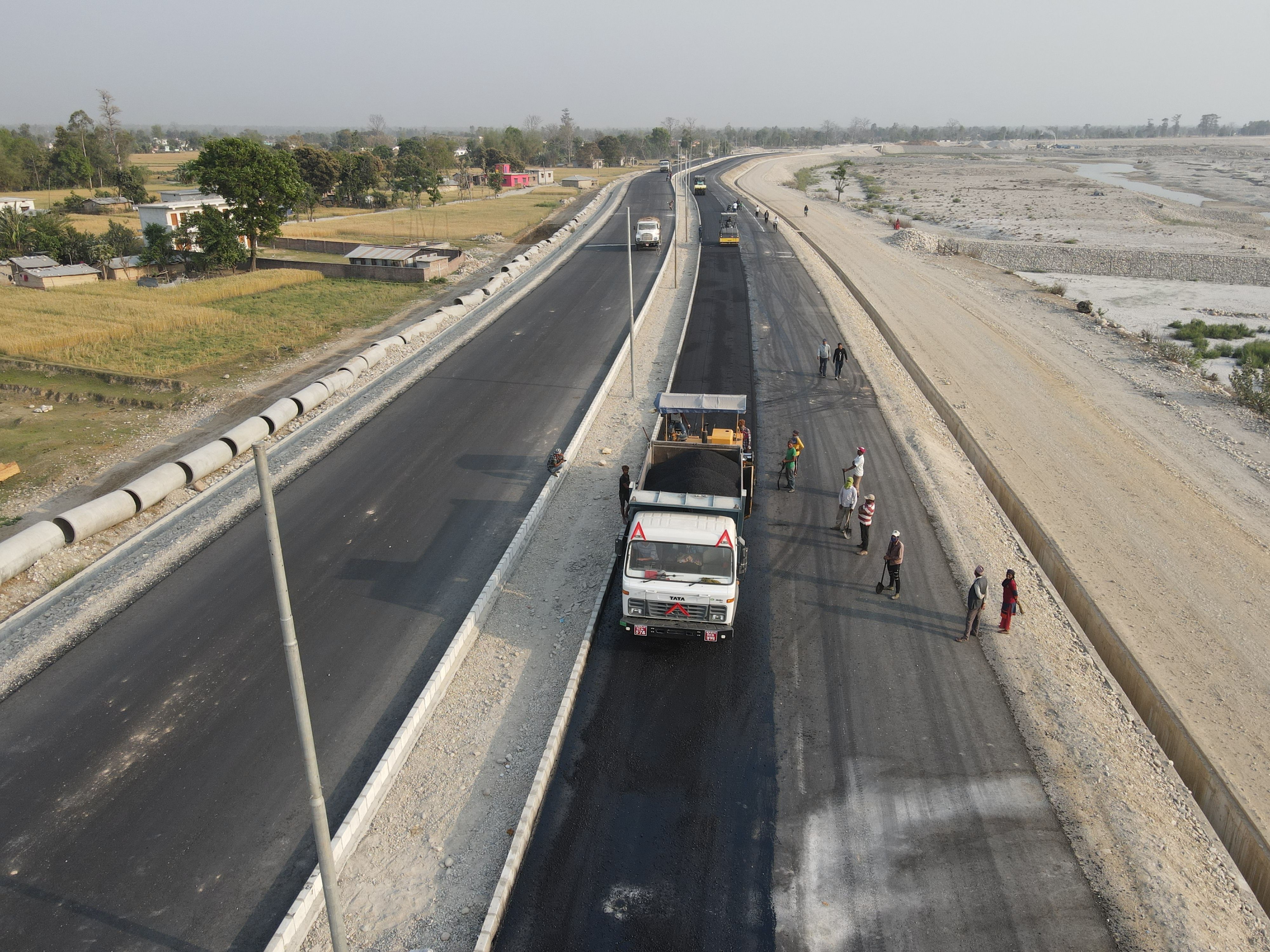 Construction of Four Lane RCC Box Girder Bridge Over Mahakali River (800m) with Six lane 7.8 Km Road, Dodhara, Kanchanpur,